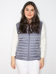 Vendbar vest med blomster print by CL Fashion