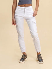 Cargobukser med elastik og skrålommer by Krone 1