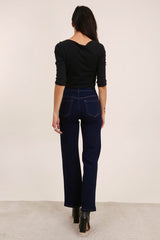 Mørkvasket jeans med vidde by Krone 1