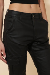 Coated cargobukser sort by Krone 1