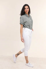 Hvide capri jeans by Krone 1