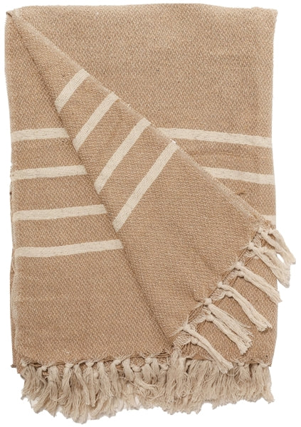 Sengetæppe Mila Beige/Natur 260x260 cm by Eja