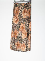 Satin nederdel med dyreprint - ITSEP24 by Krone 1