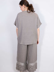 Hørbluse med bling og blonde by Krone 1