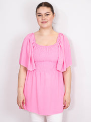 Smock bluse med vidde ærme - Brystmål 130cm by Krone 1