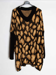 Leopard oversize striktrøje - Ingen returret - ITNOV24 by Krone 1