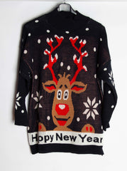 Julestrik med Rudolf - Brystmål 120cm - Ingen returret - ITNOV24 by Krone 1