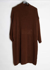 Strikkjole med krave og diamant mønster - Brystmål 130cm - Ingen returret - ITNOV24 by Krone 1