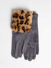 Handsker med leo imiteret pels - ITSEP24 by Krone 1