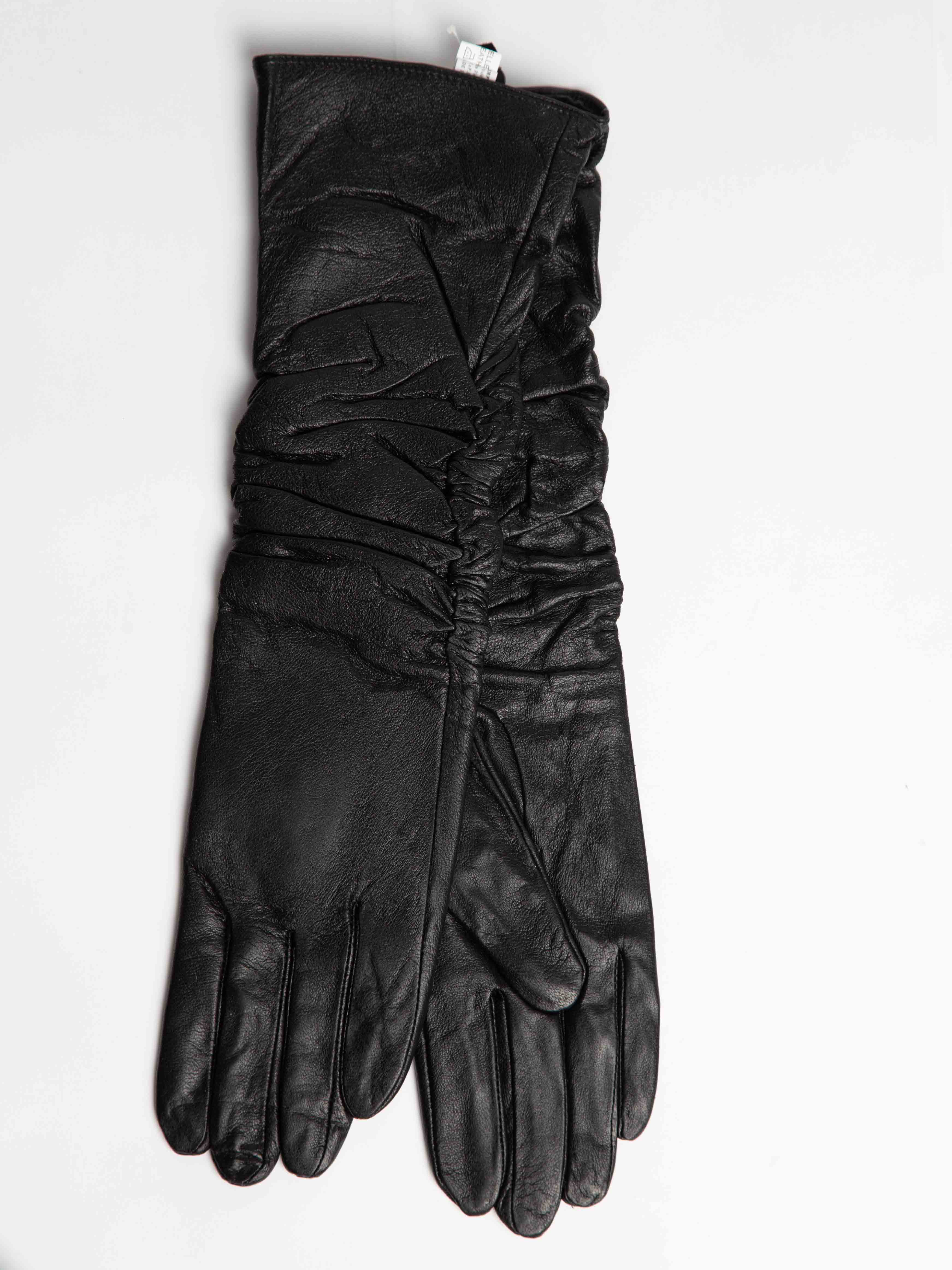 Lang imiteret skind handsker - ITSEP24 by Krone 1