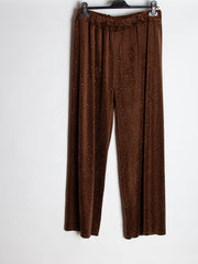 Velour bukser med brede ben Ingen returret - ITNOV24 by Krone 1