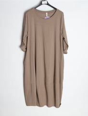 Lang basic kjole - Brystmål 120cm by Today Fashion