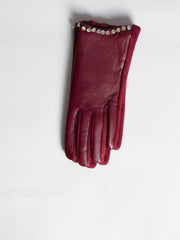 Imiteret læder Handsker med bling kant - Ingen returret - ITNOV24 by Krone 1