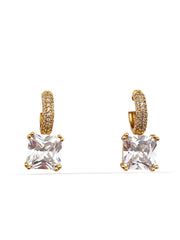 Øreringe med firkantet bling - ITSEP24 by Krone 1