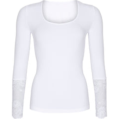 Mary Blouse w.lace LS by Tim og Simonsen