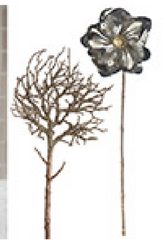 Anemone antik sølv 47 cm Elegant kunstig blomst by Gilde