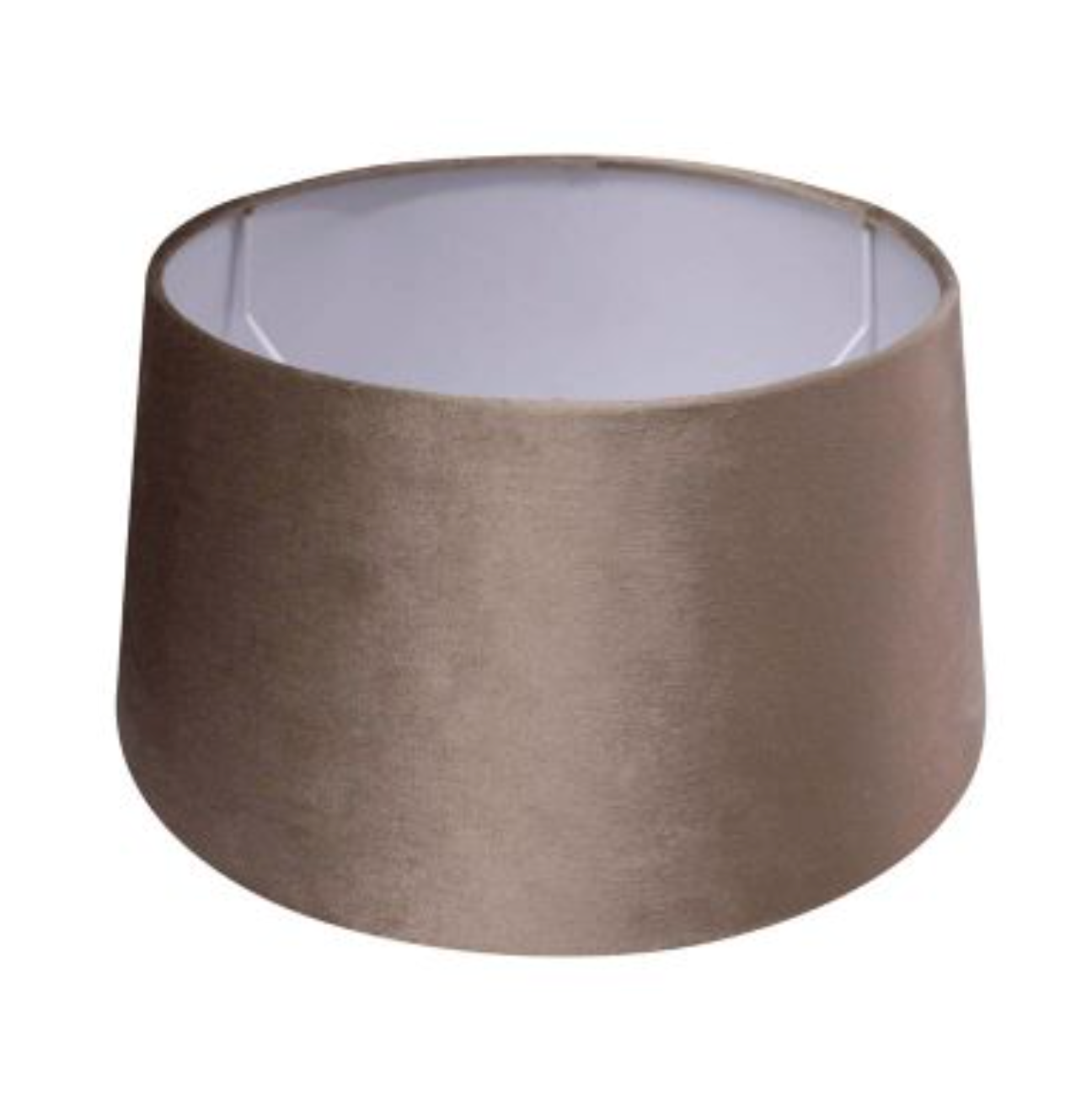 Shade Half High Chic Velvet Taupe 30x25x15 cm – Elegant lampeskærm i velour by Colmore
