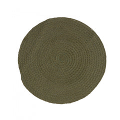 Tablett Sigge Grøn Dækkeserviet Ø38 cm Naturlig og stilren borddækning by Fondaco