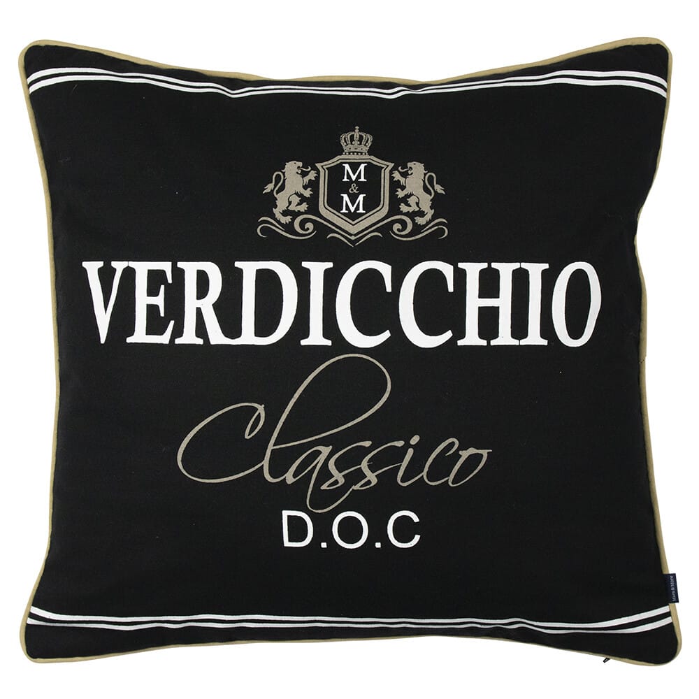 Pude Verdicchio design sort 50 x 50 cm by Mars & More