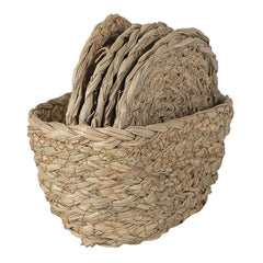 Brune bordskånere til glas – 15x8x7 cm / Ø12 cm by C&E