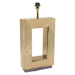 Bordlampe – Rektangel – Guld 28 x 10 x 63 cm by CM