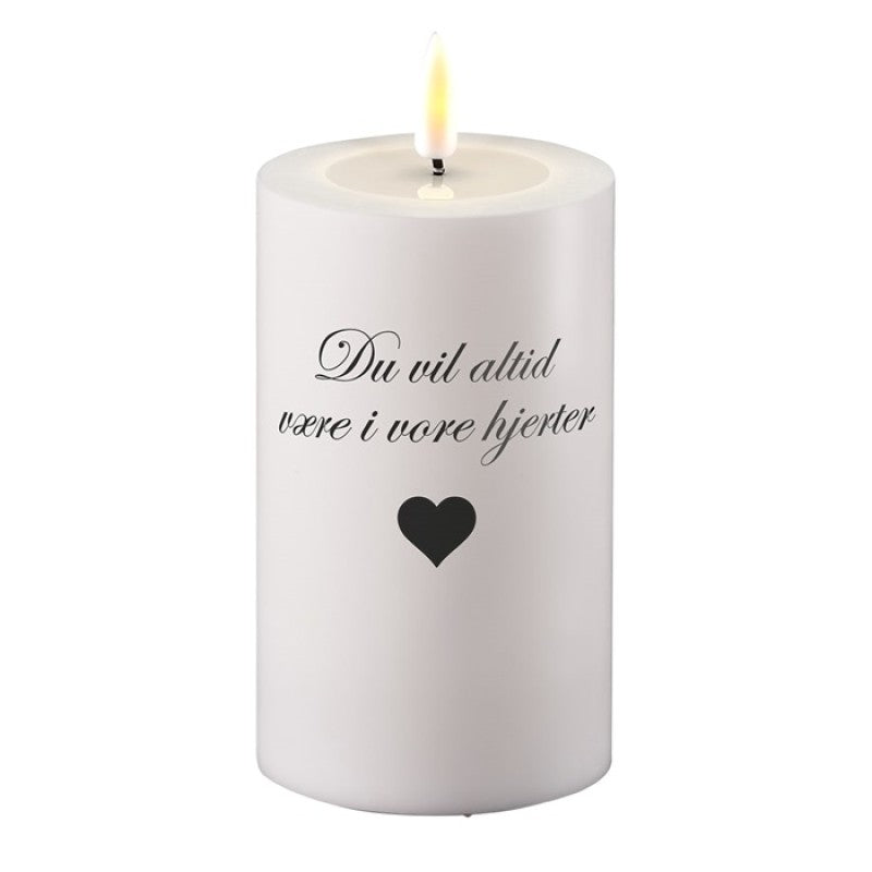 LED Gravlys "Du vil altid være i vore hjerter" by Deluxe