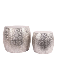 Sidetable Sæt af 2 – 44 cm Sølv by Dutch Style B V