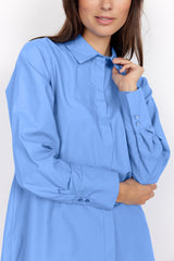 Soyaconcept lang skjorte Blå by Krone 1