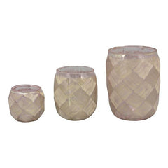 Hurricane med udskæring Rosa 8x8x9 cm by Exner