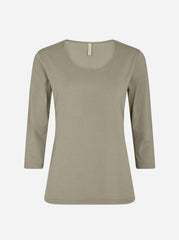 Soyaconcept Pylle Basis Bluse Khaki by Krone 1
