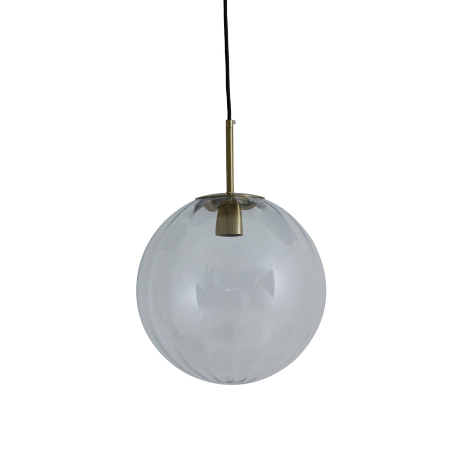 Magdala Loftlampe 30 cm Glas Klar & Guld by Light & Living