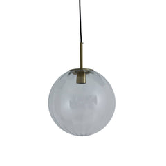 Magdala Loftlampe 30 cm Glas Klar & Guld by Light & Living