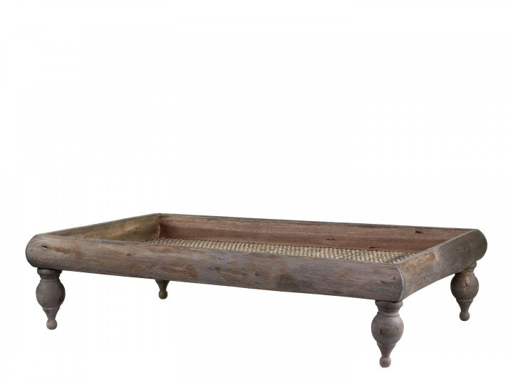 Bakke med fødder – Mørkt træ – Stor by Chic Antique