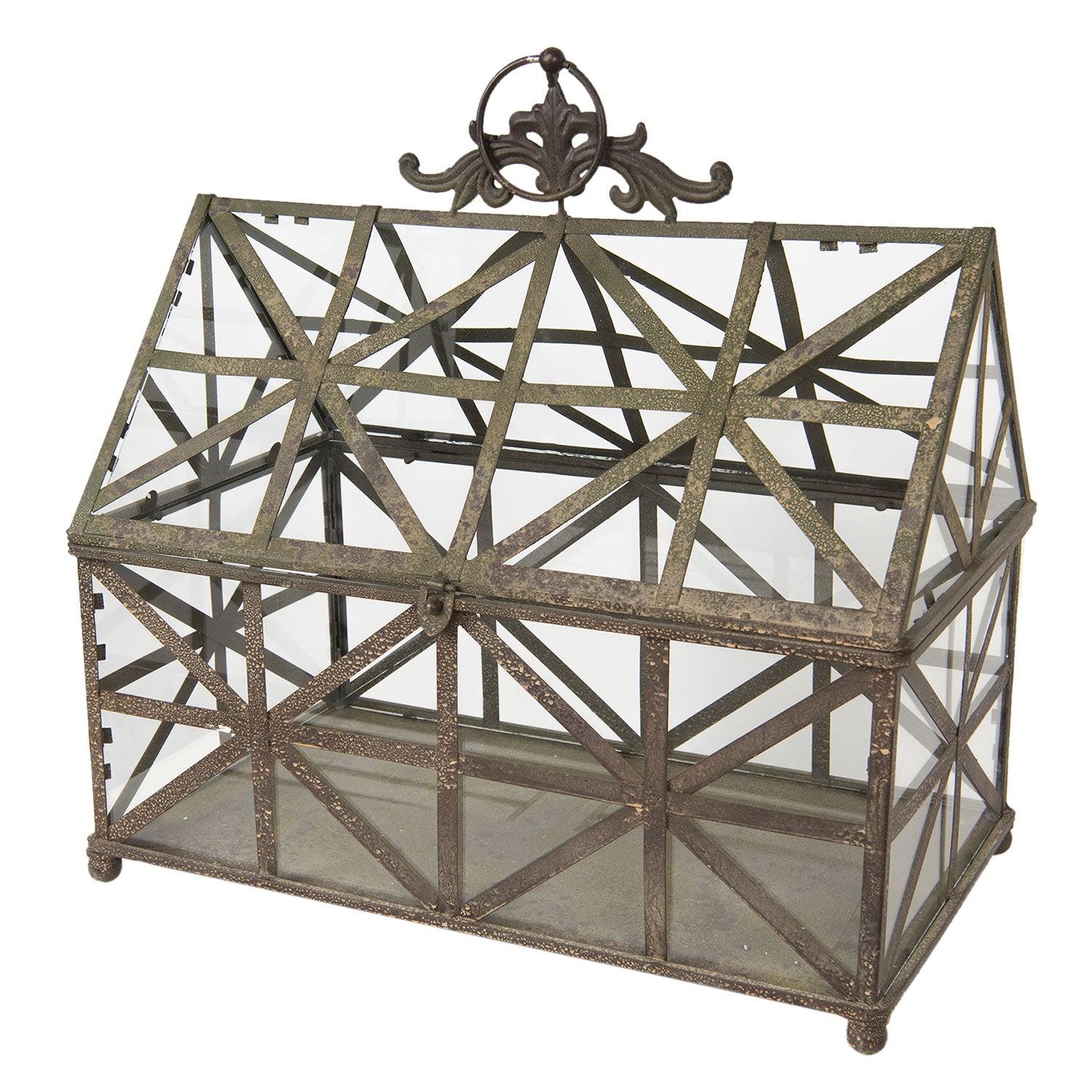 Dekorativt mini drivhus 50x30x52 cm by C&E