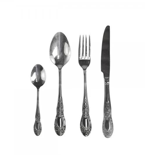 Sølv bestik med dekoration 4 dele by Chic Antique
