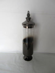 GI.-Can o.Foot 49 cm – Glasbeholder med fod i smoke finish by Cormulder