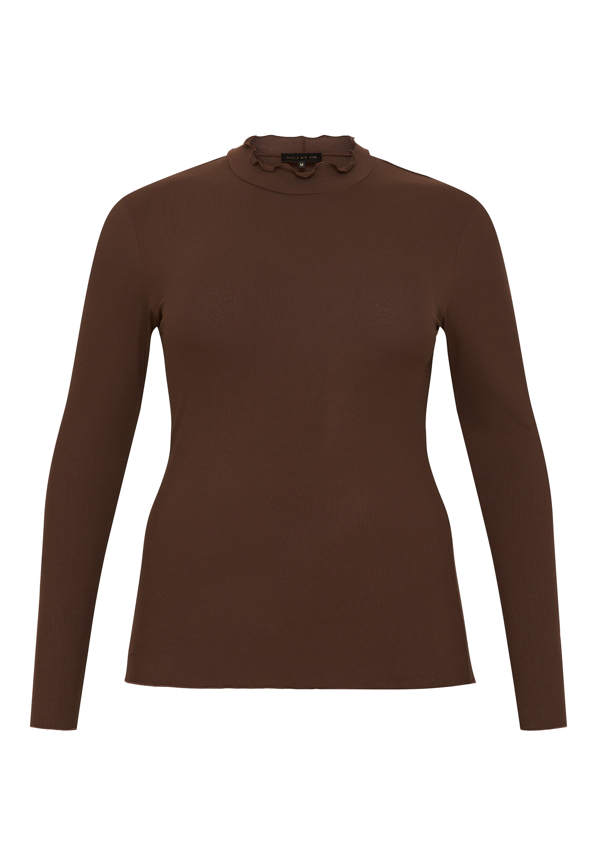 No. 1 By Ox Blouse w turtle neck Dark Brown by No. 1 By Ox