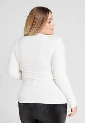 No. 1 By Ox Blouse w turtle neck Off White by No. 1 By Ox