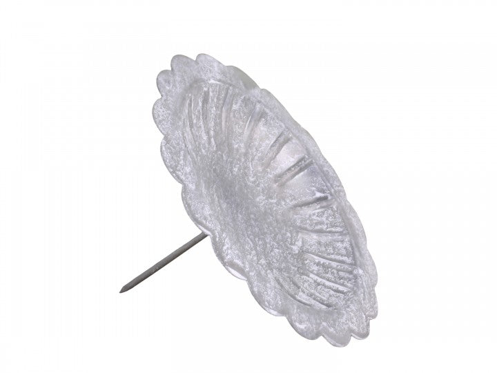 Lysholder m. spyd, 6,5x10,5 cm antique zink by Chic Antique