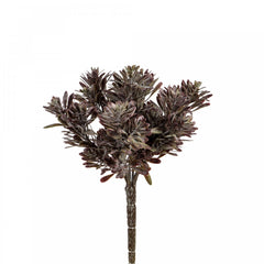 Kunstig Sukkulent-Busk 23 cm grøn/bourgogne by SL