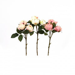 Rose "Windsor" Kunstig blomst med 3 knopper, 39 cm by SL
