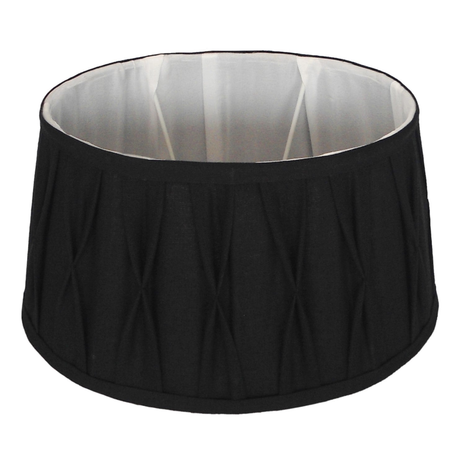 Plisseret lampeskærm Sort, 53 cm by Collect