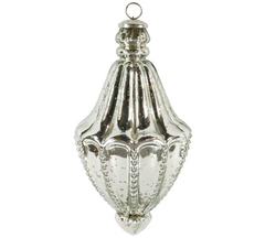 Jule Sølv Ornament 17x17x34 cm Elegant julepynt i klassisk design by Hoff