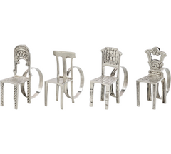 Stole serviet ringe, sæt af 4, 2,7x6,5x7cm by Hoff