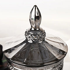 Glaskrukke med låg Smoke 24x11 cm by Krone 1