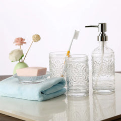 Badeværelses sæt af 4 klar Moderne og funktionelt tilbehør til badeværelset by Krone 1 - Kina