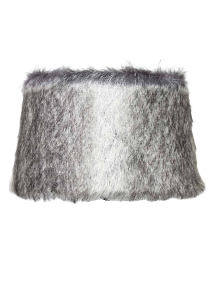 Lampeskærm med pelslook Short Hair Taupe 35x30x21 cm by CM