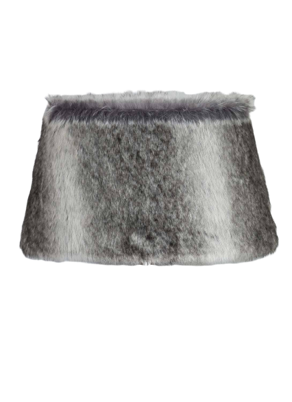 Lampeskærm – Faux fur kort hår, taupe 45x35x24 cm by CM