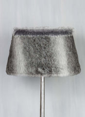 Lampeskærm – Faux fur kort hår, taupe 45x35x24 cm by CM