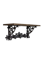 Knagerække med 5 kroge og hylde 58x20x22 cm by C&E